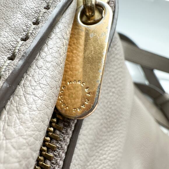 Marc by Marc Jacobs Natasha Leather Crossbody Bag Taupe - Picture 8 of 13